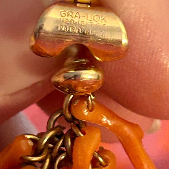 Navajo/Santo Domingo Vintage branch coral cluster Earrings.  12K GF - Picture 2 of 6